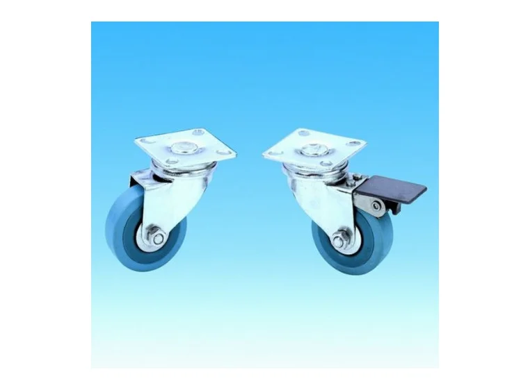 Guitel 3703 - Swivel Castor 50 mm with grey Wheel and Brake 